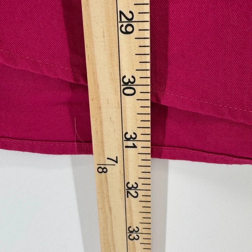 J. Crew Oarsman Mens Magenta Button Up Long Sleeve Shirt Size XL Cotton Pockets‎